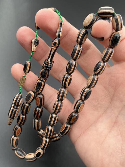Kafur Ağacı Tesbih Karışık Renk Kapsül Model 8x12mm 33 Tane Sistemli Ayarlanabilir Püskül KF090540.180324