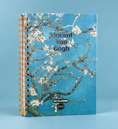 Van Gogh Badem Çiçekleri Konuşan Ajanda