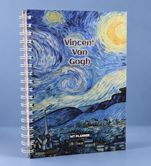 Van Gogh Yıldızlı Gece Konuşan Ajanda