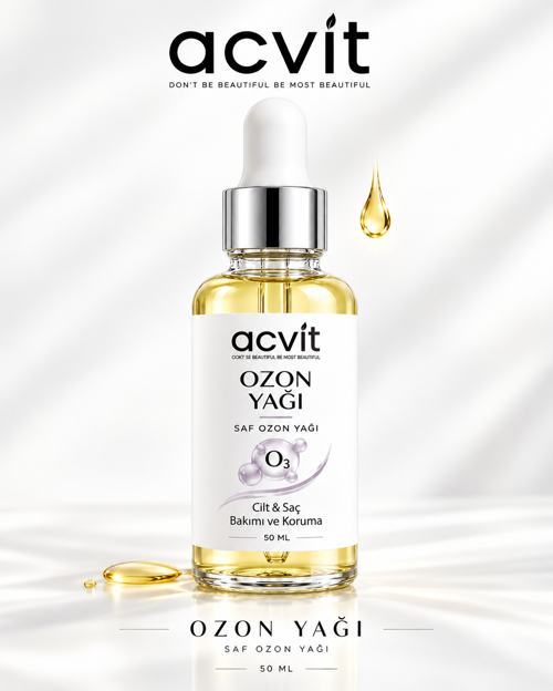 Saf Ozon Yağı 50 ML | Cilt ve Saç Yenileme ve Koruma