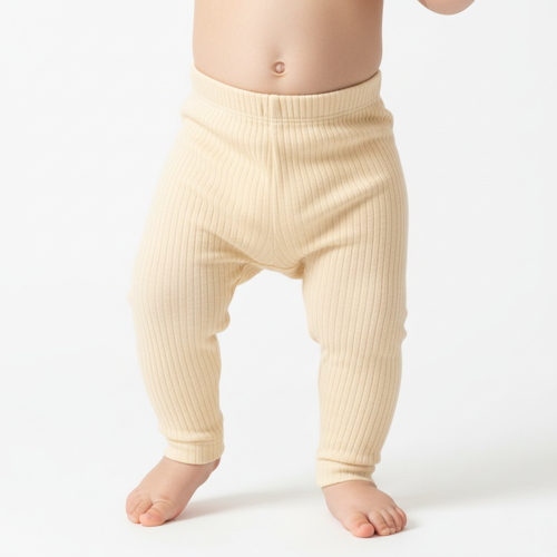 Unisex Bebek Fitilli Pamuklu Alt Tulum 3-12 Ay