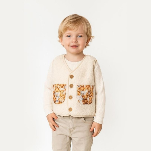 Unisex Çocuk Welsoft Astarlı Yelek 9 Ay - 5 Yaş