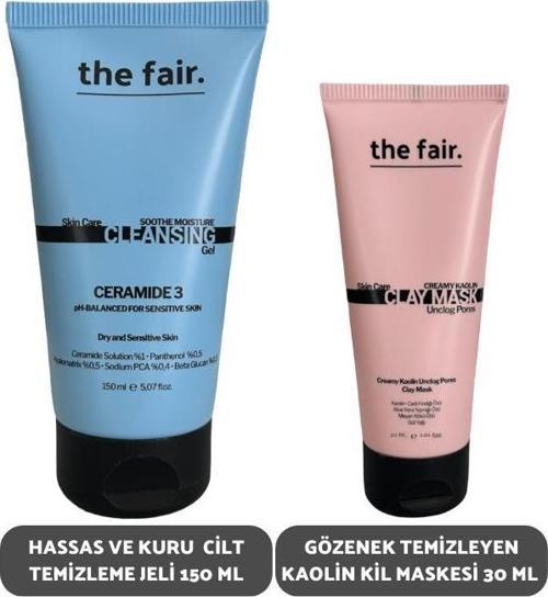 Hassas ve Kuru Cilt Temizleme Jeli 150 ml ve Gözenek Temizleyen Kaolin Kil Maskesi 30 ml