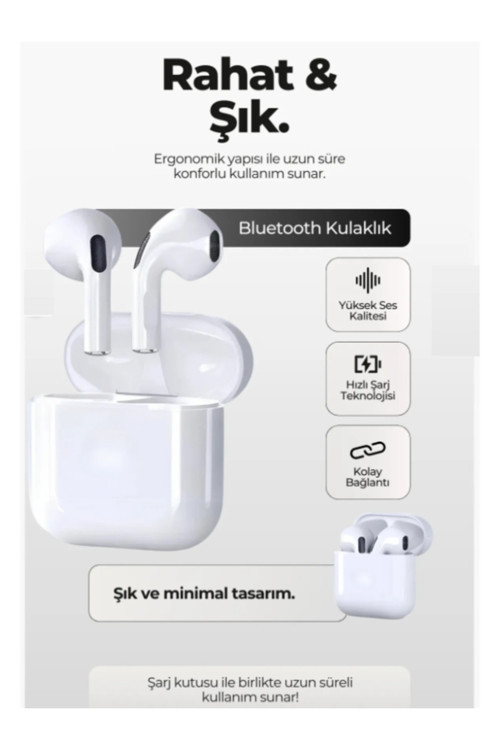 Pro 5 los Android Uyumlu Dokunmatik Bluetooth Kulaklık 8d Stereo Hd Ses