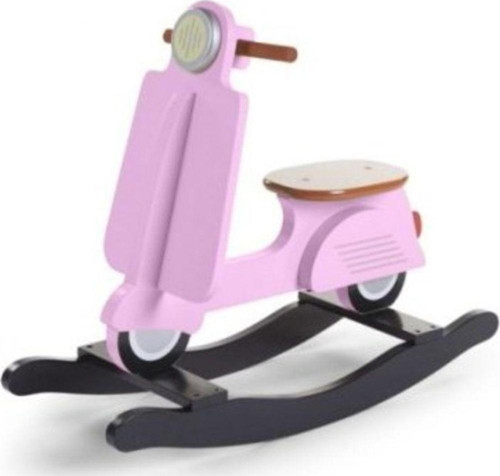 Sallanabilir Ahşap Scooter – Pembe