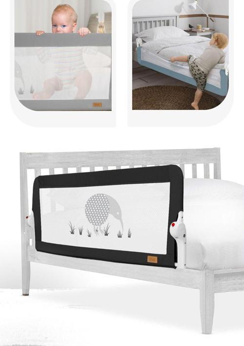 Bed Guard Katlanabilen Yatak Güvenlik Bariyeri Extra Sünger Kaplama Dolgulu Kumaş 120X50 Cm