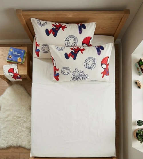 ELEGANCEHOME Flanel Spider %100 Pamuk İkili Yastık Kılıfı