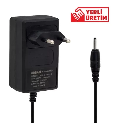 9 Volt 2 Amper İnce Uç Pc Adaptörü