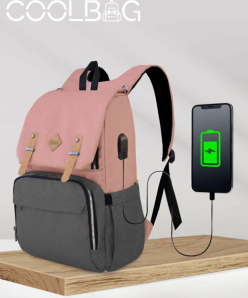 Coolbag (Usb Portlu) Anne-Bebek Bakım Sırt Çantası