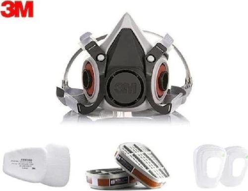 6200 Yarım Yüz Maskesi + 3M 6059 Abek Filtre + 3M 5925 P2 Filtre +K501 Kapak