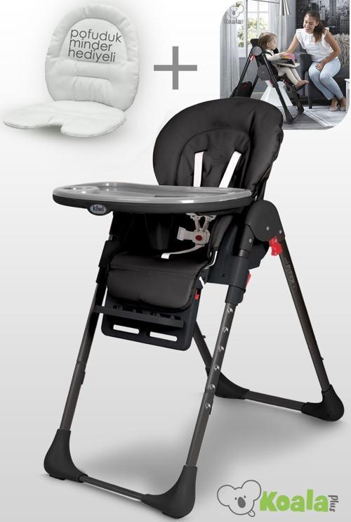 Koala All İn One Katlanır Tekerlekli Minderli Lüks Mama Sandalyesi