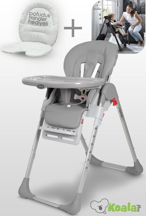 Koala All İn One Katlanır Tekerlekli Minderli Lüks Mama Sandalyesi