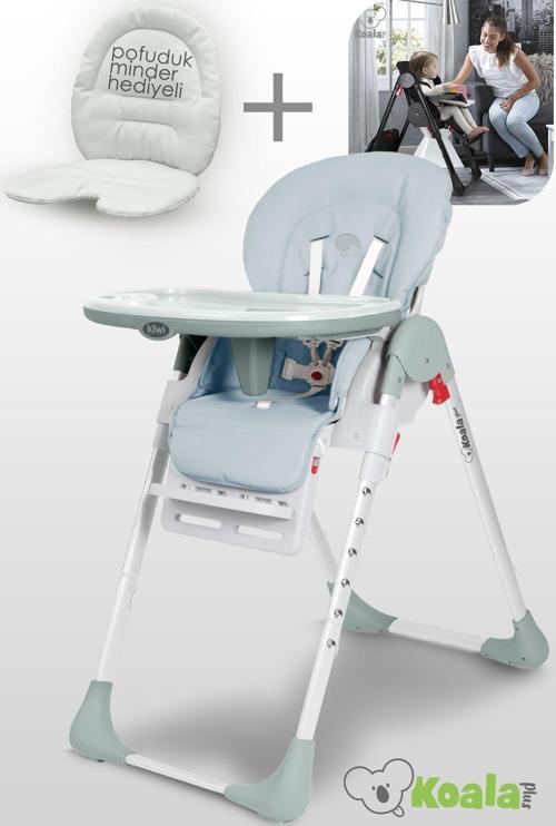 Koala All İn One Katlanır Tekerlekli Minderli Lüks Mama Sandalyesi