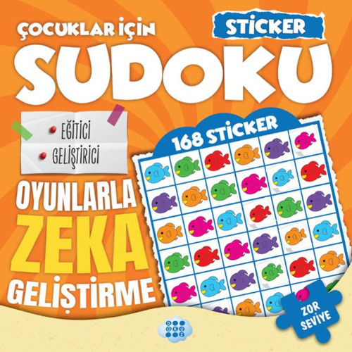 Çocuklar İçin Sudoku - Zor Seviye 3 - Sticker Hediyeli