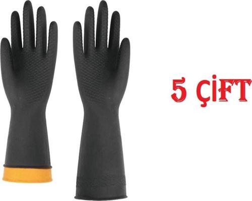 5 Çift Kauçuk Eldiven Hava Ve Sıvı Geçirmeyen Yağlı Ortam Eldiveni Starline D Model