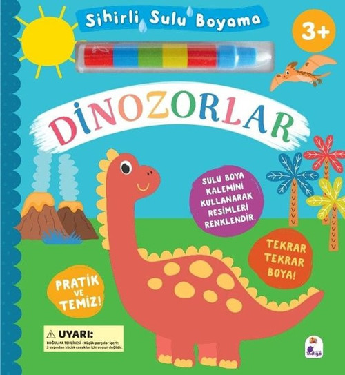 Dinozorlar - Sihirli Sulu Boyama