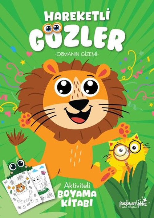 Ormanın Gizemi - Hareketli Gözler - Aktiviteli Boyama Kitabı