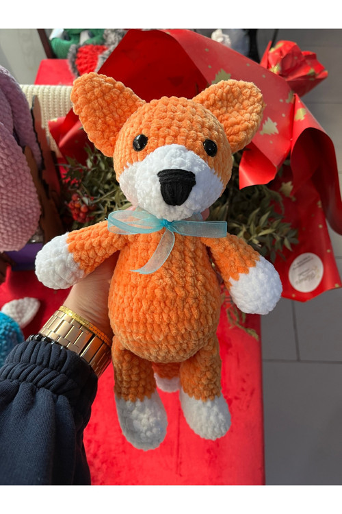 El Yapımı Amigurumi Tilki Peluş Oyuncak