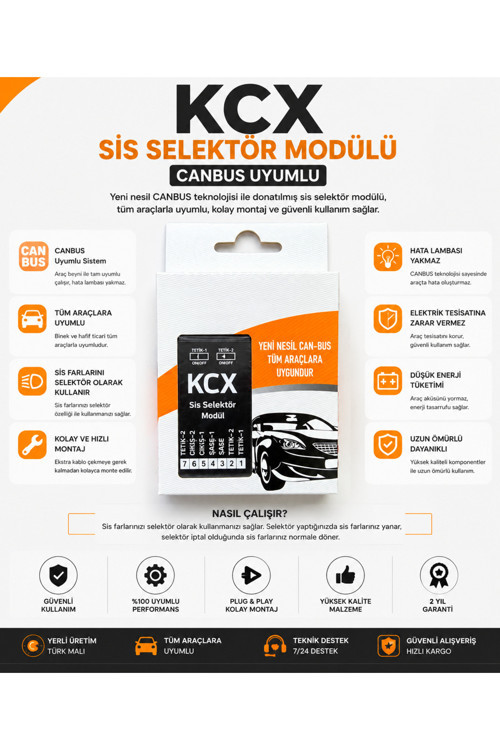 Yeni Nesil Sis Sellektör Modülü Üniversal Tüm Araçlara Uyumlu