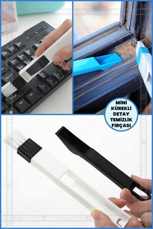 Klavye Ve Pencere Oluğu Temizleme Fırçası Mini Kürekli Detay Temizleme Fırçası Mini Kürekli Pratik