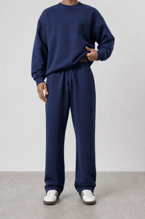 Erkek Respire Basic Baggy Eşofman Altı Lacivert