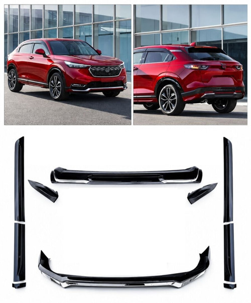 Honda hrv aero body kit tampon ekleri pianoblack 2021+