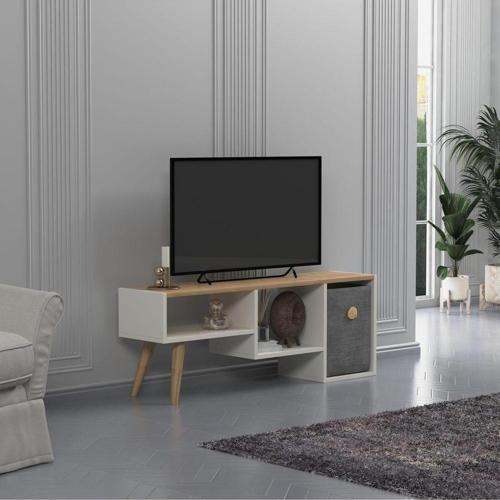 Güne Plus Tv Standı Beyaz Meşe