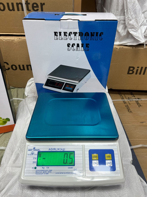 Hassas Sayım Terazisi 30 Kg Kapasite 0,5 Gram Hassasiyetle