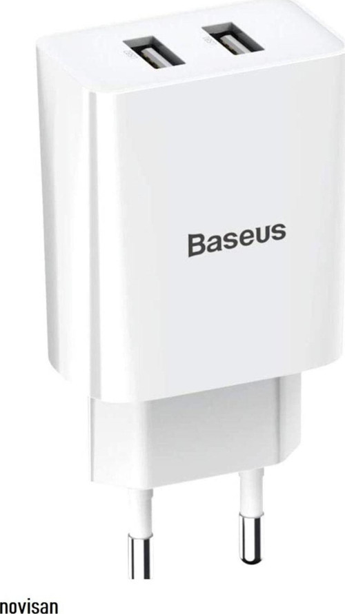 Speed Mini Dual 10.5W 2.4A Micro Usb Kablolu Seyahat Şarj Seti Beyaz