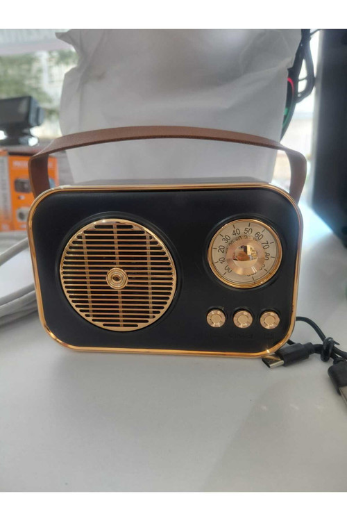 M4 Retro Nostaljik Bluetooth Hoparlör – Parlak Kaplama, Fm, Usb/tf, Şarjlı Ve Taşınabilir