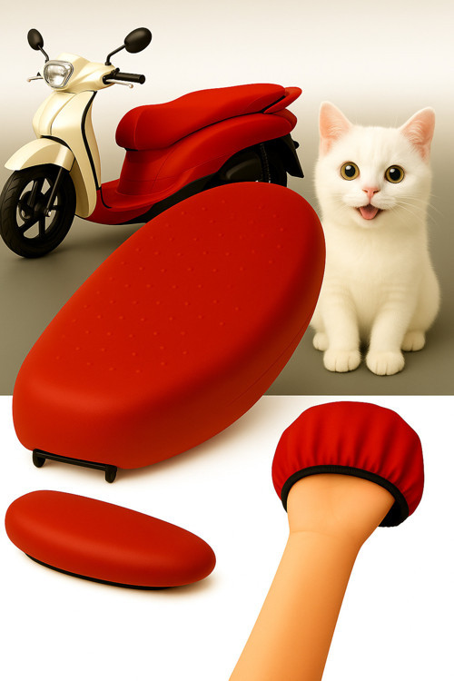 Vespa Primavera 150 Uyumlu Motosiklet Deri Sele Kılıfı Örtüsü Brandası Su Geçirmez