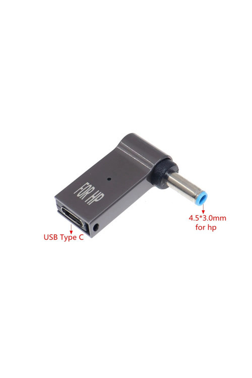100 W USB Tip C Hızlı şarj adaptörü fiş konnektörü Evrensel USB C laptop Dönüştürücü 45x30-HP