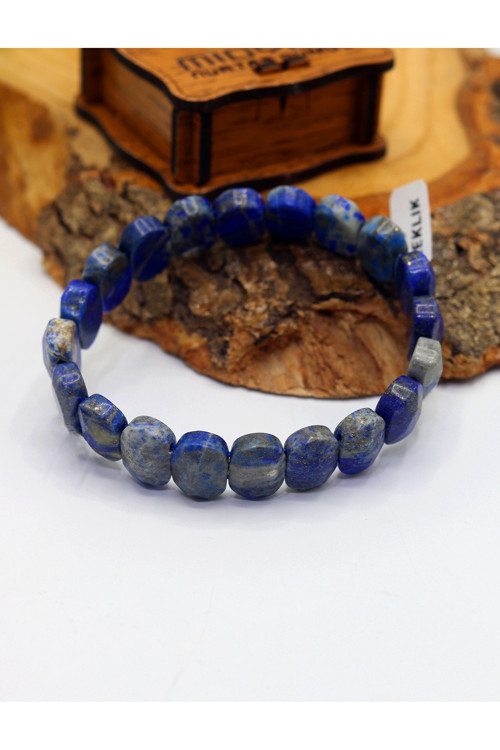 Lapis Lazuli Taşlı Bay Doğal Taş Bileklik 201025828