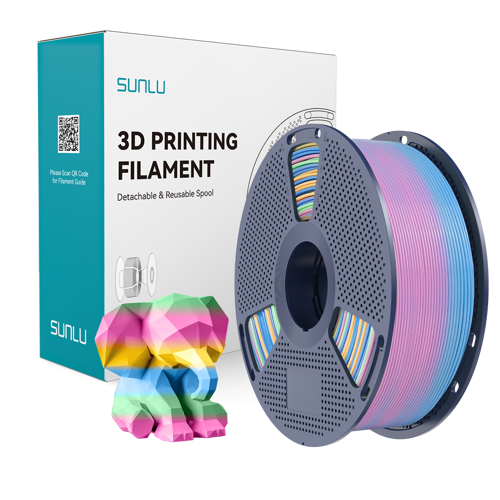 PLA Gökkuşağı Filament 04 - 1.75mm - 1 Kg