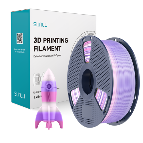 PLA Gökkuşağı Filament 03 - 1.75mm - 1 Kg