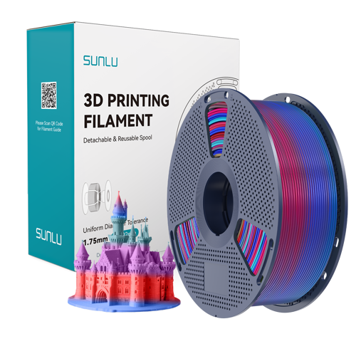 PLA Gökkuşağı Filament 02 - 1.75mm - 1 Kg