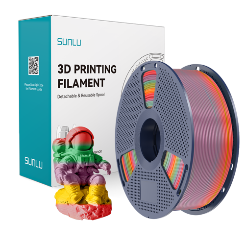 PLA Gökkuşağı Filament 01 - 1.75mm - 1 Kg