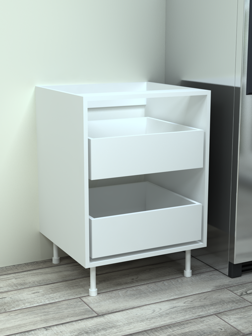 Alt Çekmece Modülü 60cm 2li MDF-Kapaksız