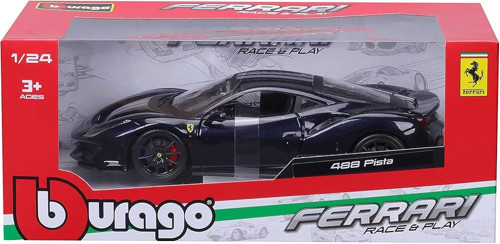 Burago Ferrari 488 Pista Siyah 1/24 Model Araba