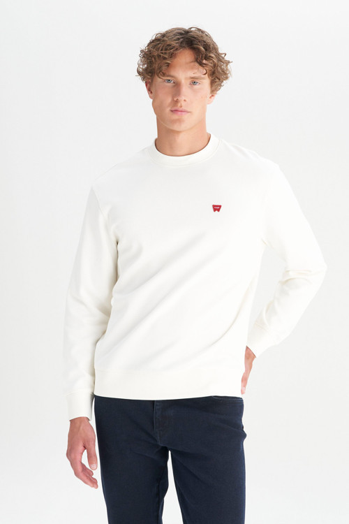 Pamuklu Regular Fit Logo Detaylı Erkek Sweatshirt W2520255W02