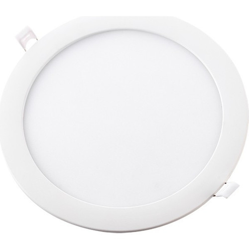 Yuvarlak LED Panel 18W Beyaz Kasa Beyaz Işık 6500K