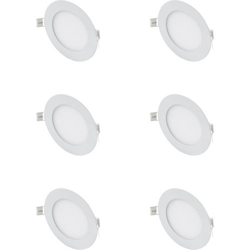 (6 Adet) 9W Slim LED Panel %100 Alüminyum 6500K Beyaz Işık CT-5146B