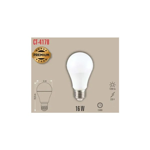 CT-4178B 16W Premium LED Ampül E-27 Beyaz