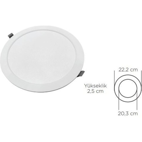 18 W Slım Panel LED Spot 6500K