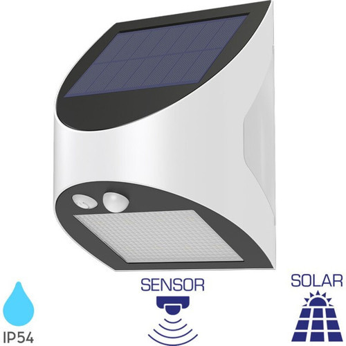 Güneş Enerjili Solar Duvar Lambası 3W-6500K-IP54