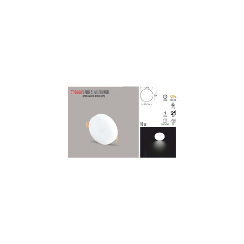 CT 5660 10W/3200K X Plus Slım LED Panel Günışığı 6 Adet