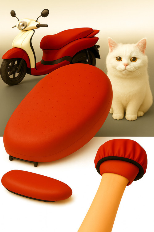 kırmızı kymco dink-r 150 sele kılıfı Uyumlu Deri Sele Kılıfı Örtüsü Brandası- Su Geçirmez