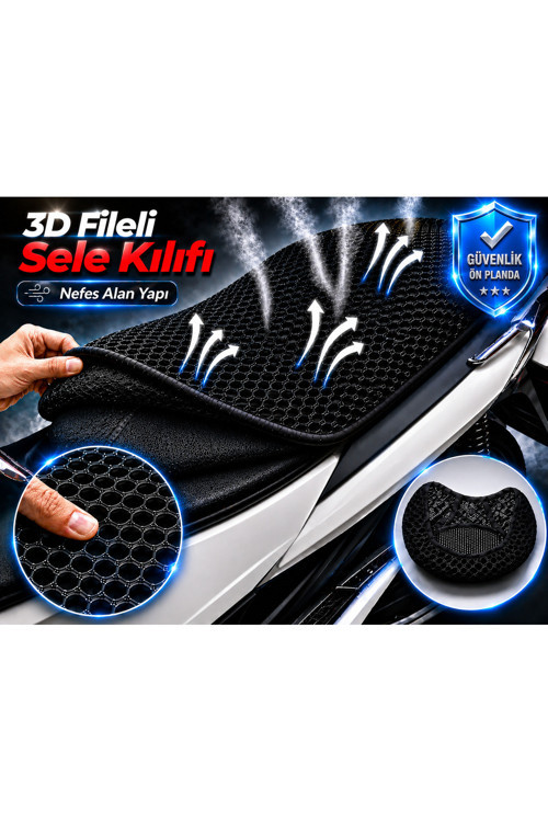 Mondial 250 Ressivo Motosiklet Sele Kılıfı 3D Fileli Sele Kılıfı Nefes Alan Sele Koruma