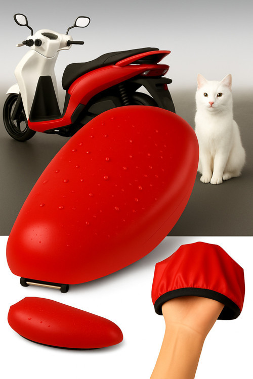 50 Cc Motosiklet Deri Sele Kılıfı Örtüsü Brandası Uyumlu 50 Cc Scooter Sele Kılıfı
