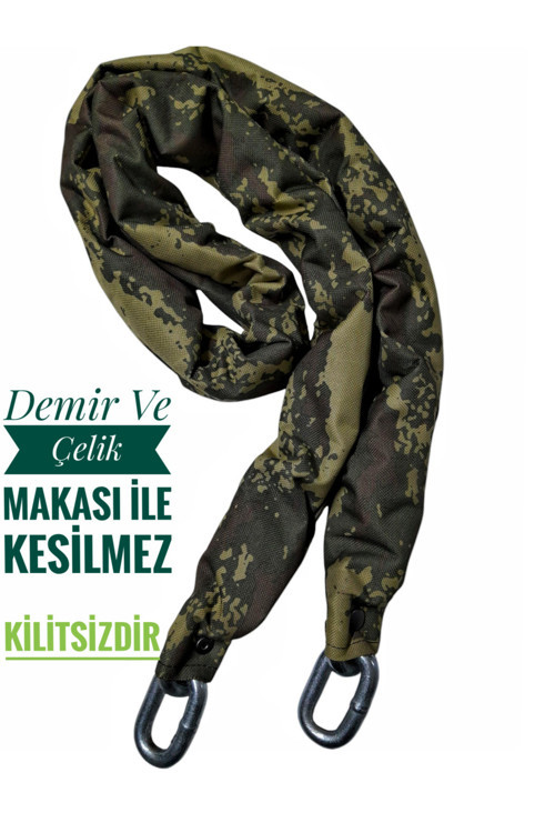 Strong Grade 16 mm 3 metre Kesilmez motorsiklet Zincir Kilit Motor Kilidi Motorsiklet Kilidi